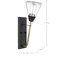 Nuvo Starlight 1-Light Wall Sconce, E26 60W, Matte Black, Clear Seeded 60/7681 - alternate 5